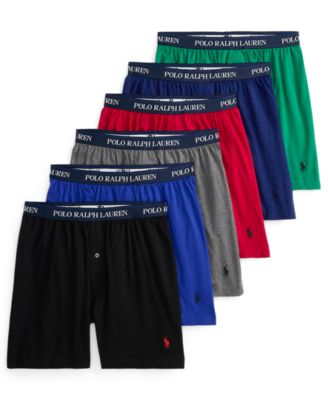 Мужские трикотажные боксеры Polo Ralph Lauren классического кроя, 5+ 1 Бонусный комплект.
