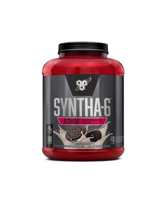 Протеиновый порошок BSN SYNTHA-6 EDGE, содержащий гидролизованную сыворотку, мицеллярный казеин, изолят молочного белка, с низким содержанием сахара, 24 г белка, Печенье со сливками, 48 порций без красителя.