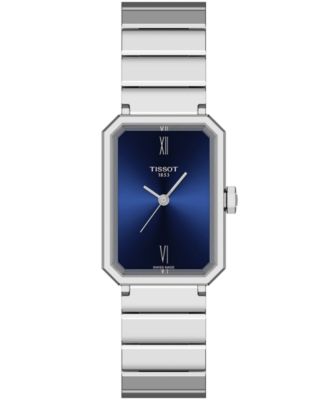 Женские кварцевые часы Tissot с серебряным браслетом из нержавеющей стали, 21,80 мм