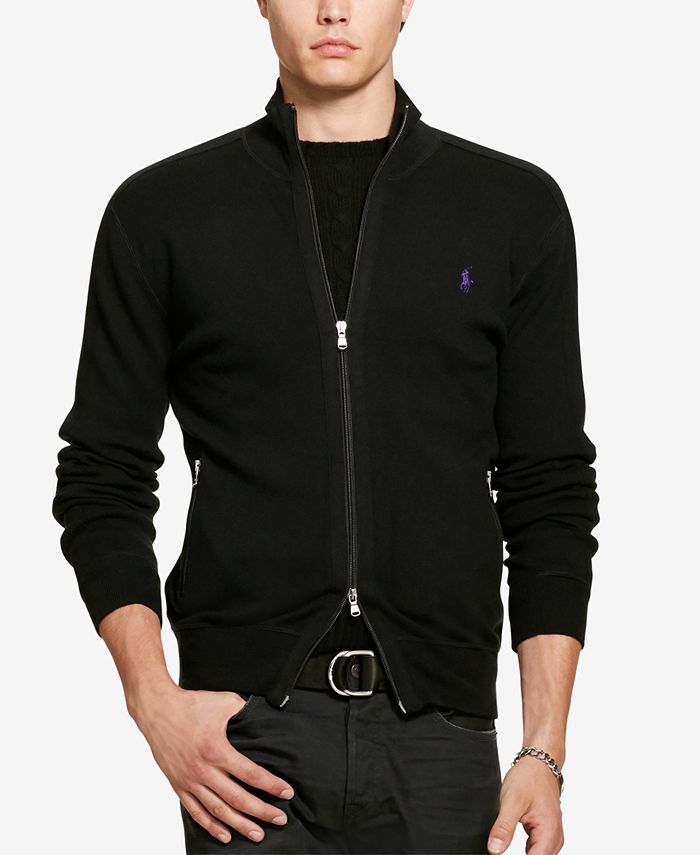 Polo Ralph Lauren Men's Pima Full-Zip Sweater & Reviews - Sweaters
