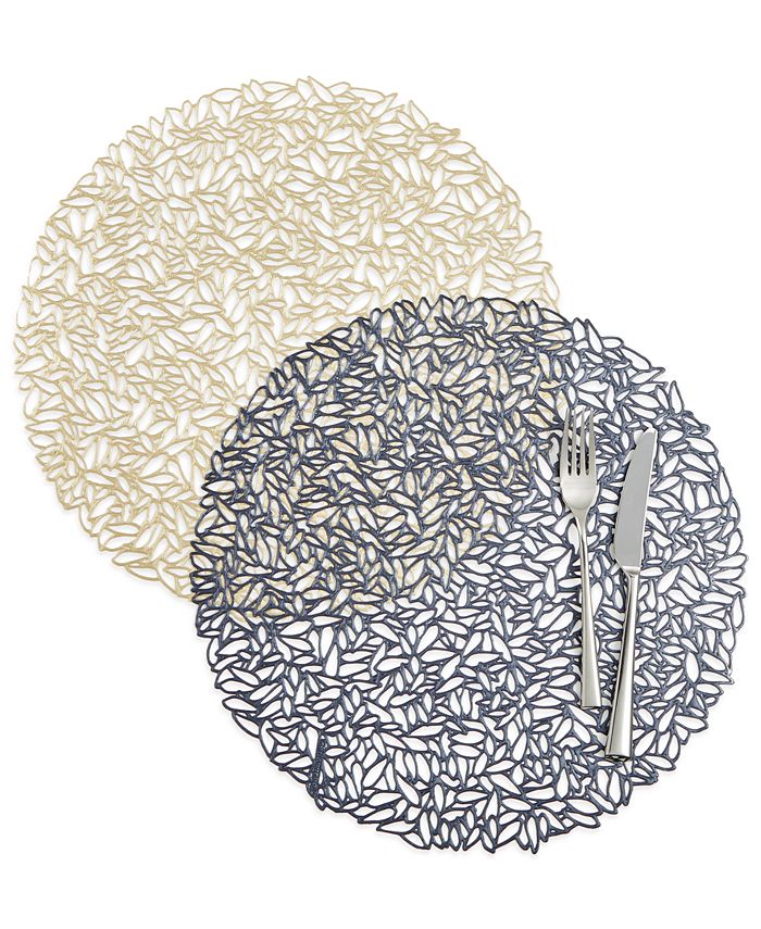 Chilewich Pressed Petal 15" Round Placemat & Reviews Table Linens