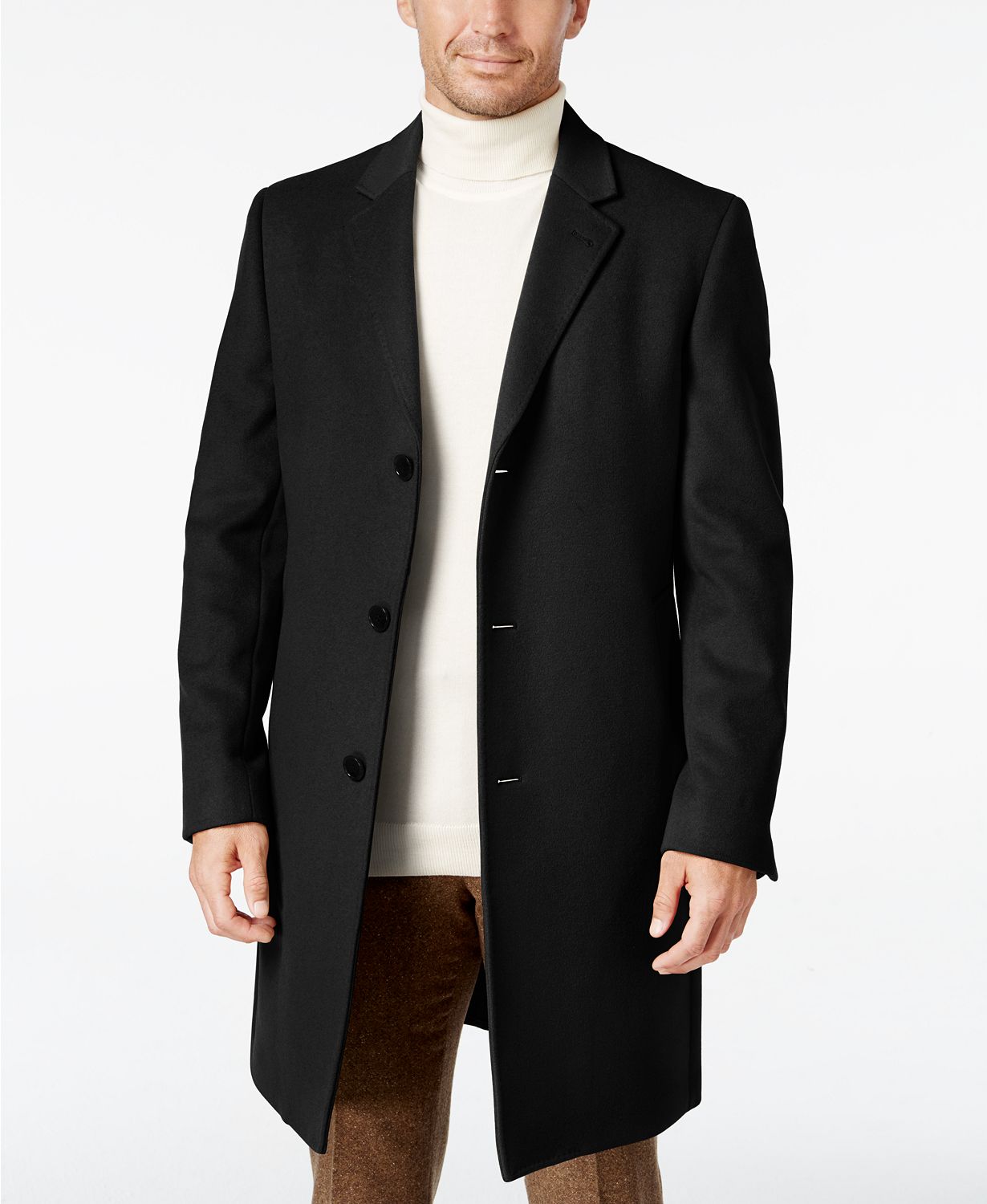 (74% OFF Deal) Ralph Lauren Men’s Luther Wool Blend Top Coat $129.99
