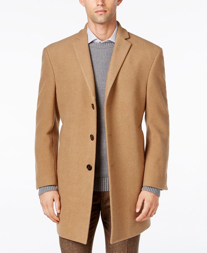 Calvin Klein Men S Prosper Wool Blend X Fit Overcoat Reviews Coats Jackets Men Macy S Bundle up in a brand new coat. men s prosper wool blend x fit overcoat