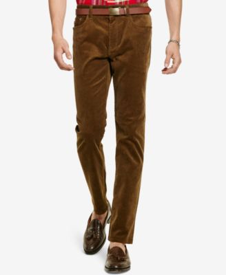 Straight-Fit Stretch Corduroy Pants 