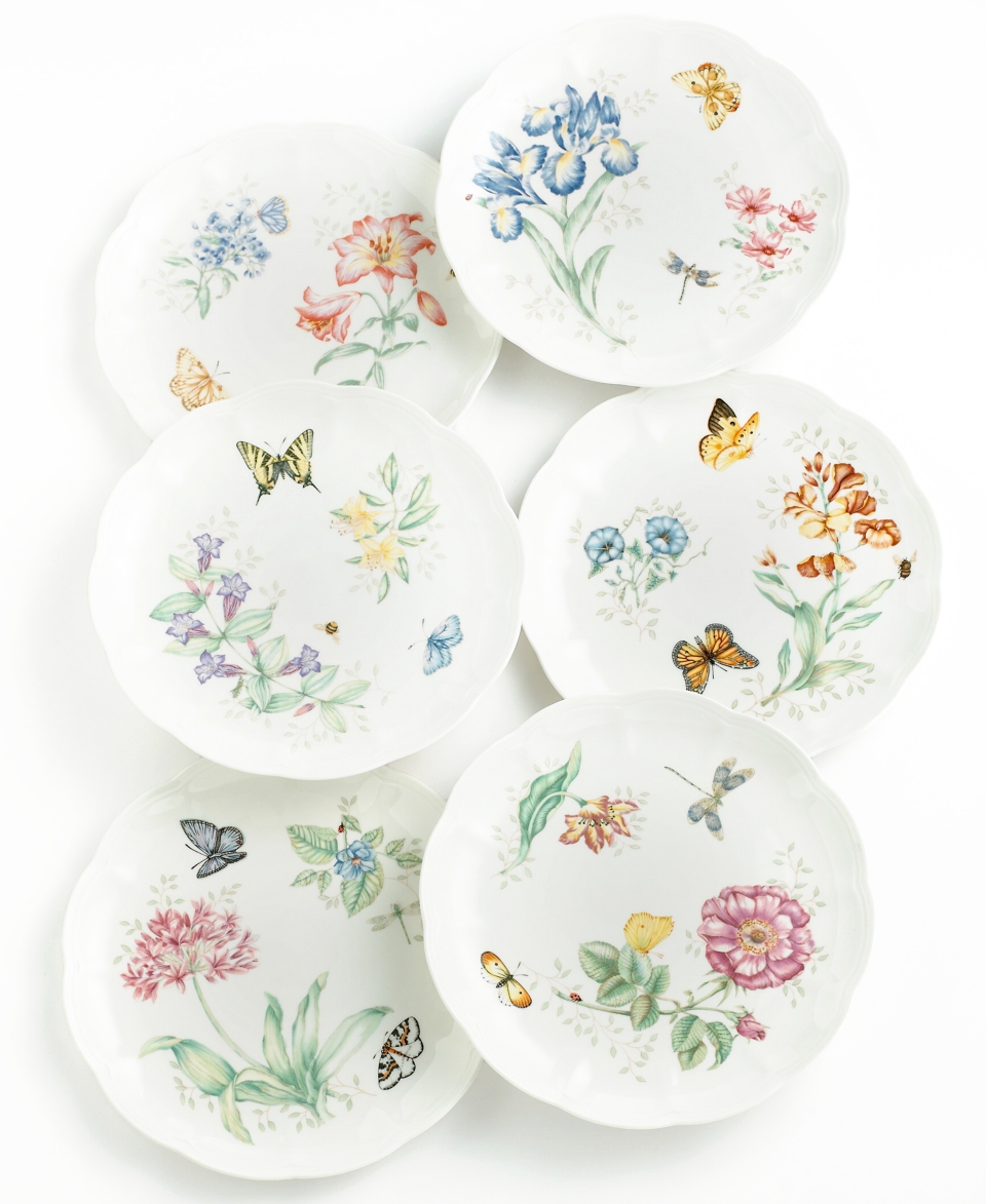 Lenox Dinnerware, Butterfly Meadow Dinner and Salad Plates