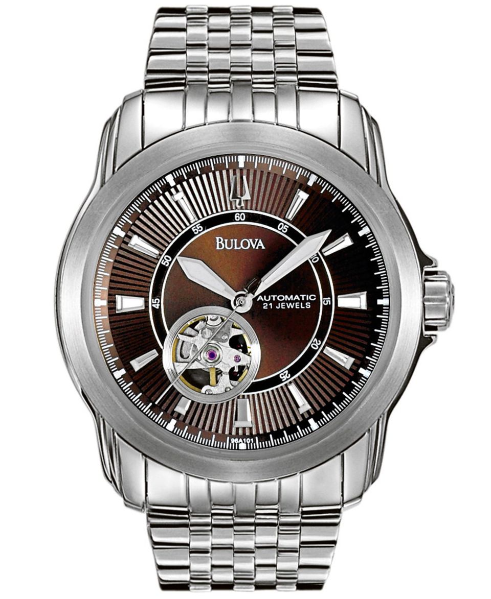 Bulova Watch, Mens Automatic BVA Series Stainless Steel Bracelet 42mm