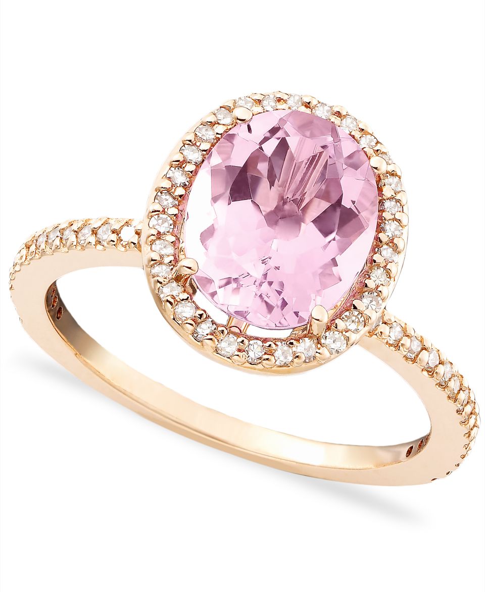 Effy Collection 14k Rose Gold Ring, Pink Amethyst (2 ct. t.w.) and