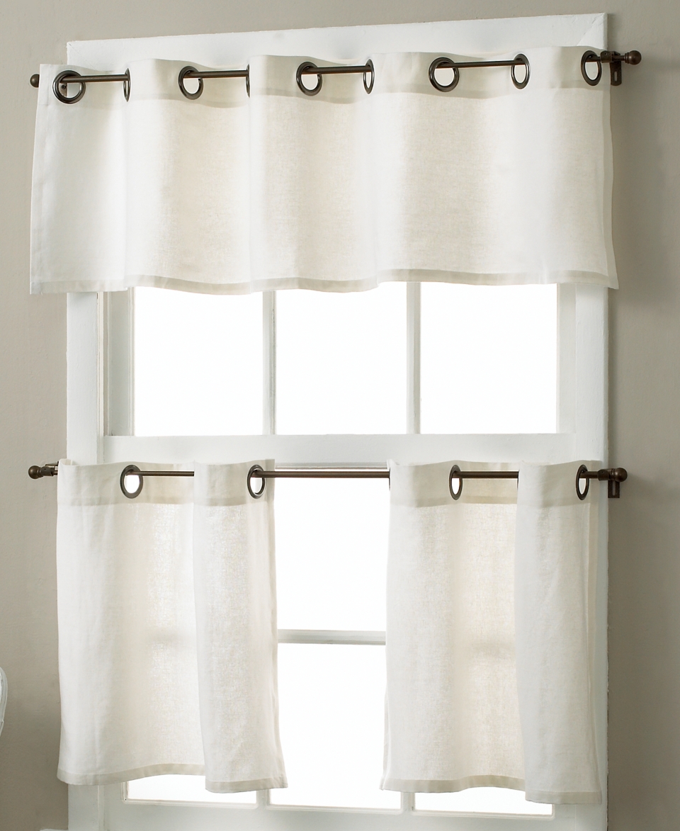 Treatments, Pair of Essex Grommet 30 x 36 Cafe Curtains  