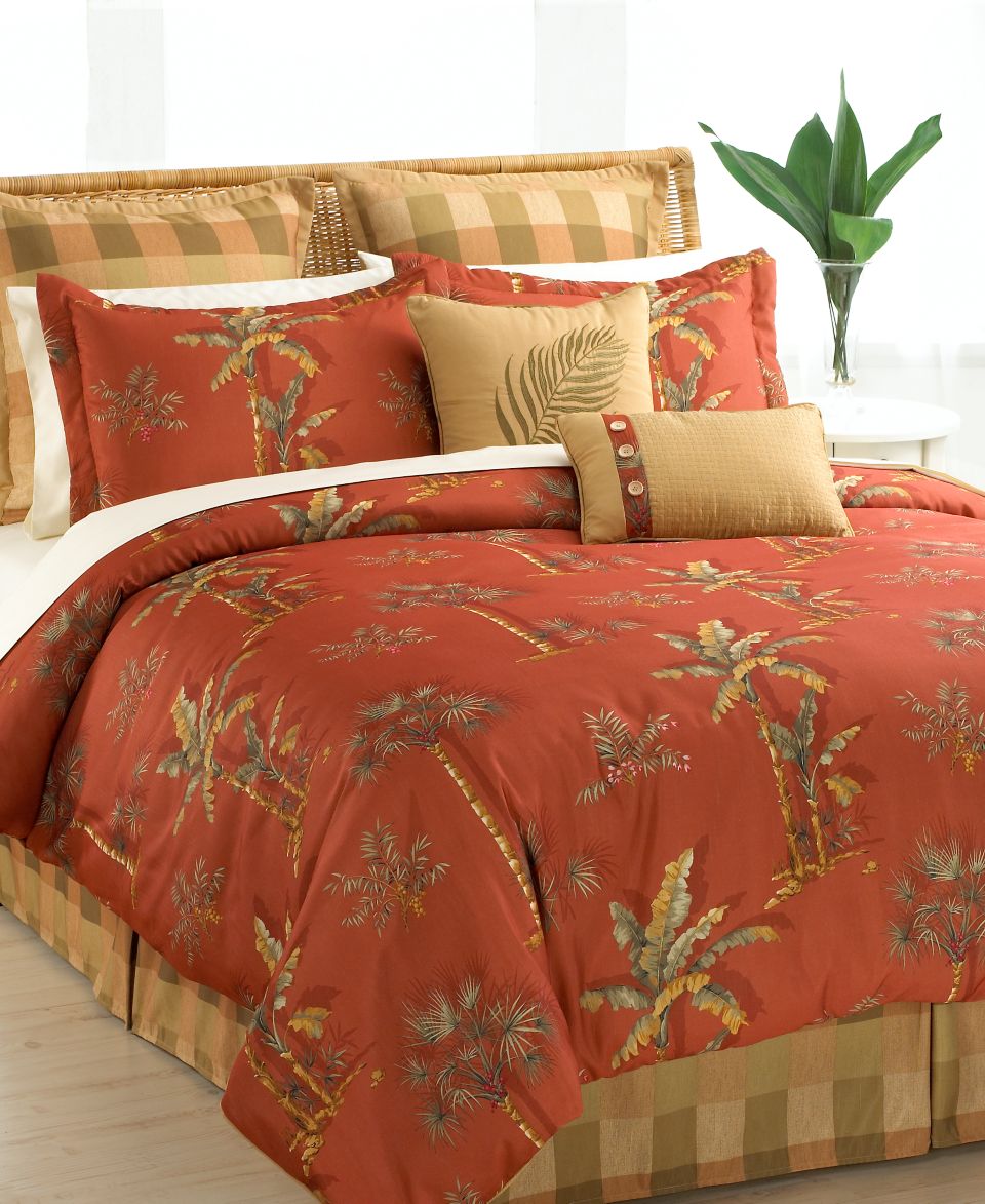 Halmart Collectibles Spice Palm 8 Piece Comforter Set, Full