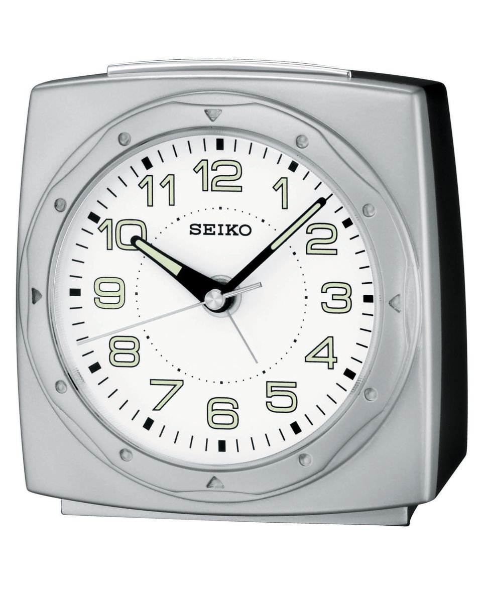 Bulova Silver Tone Tabletop Alarm Clock B6844   Watches   Jewelry & Watches