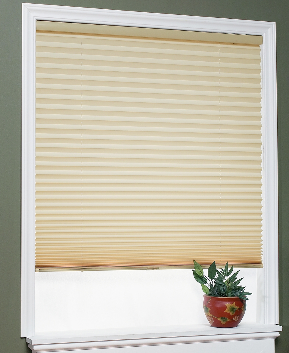 Home Basics Window Treatments, Cordless Light Filtering Pleated Shades