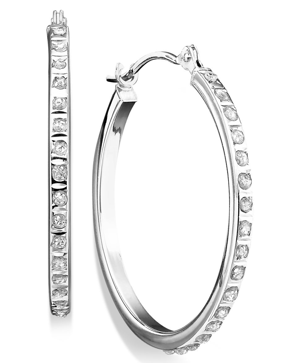 10k White Gold Earrings, Hoop Earrings   Earrings   Jewelry & Watches