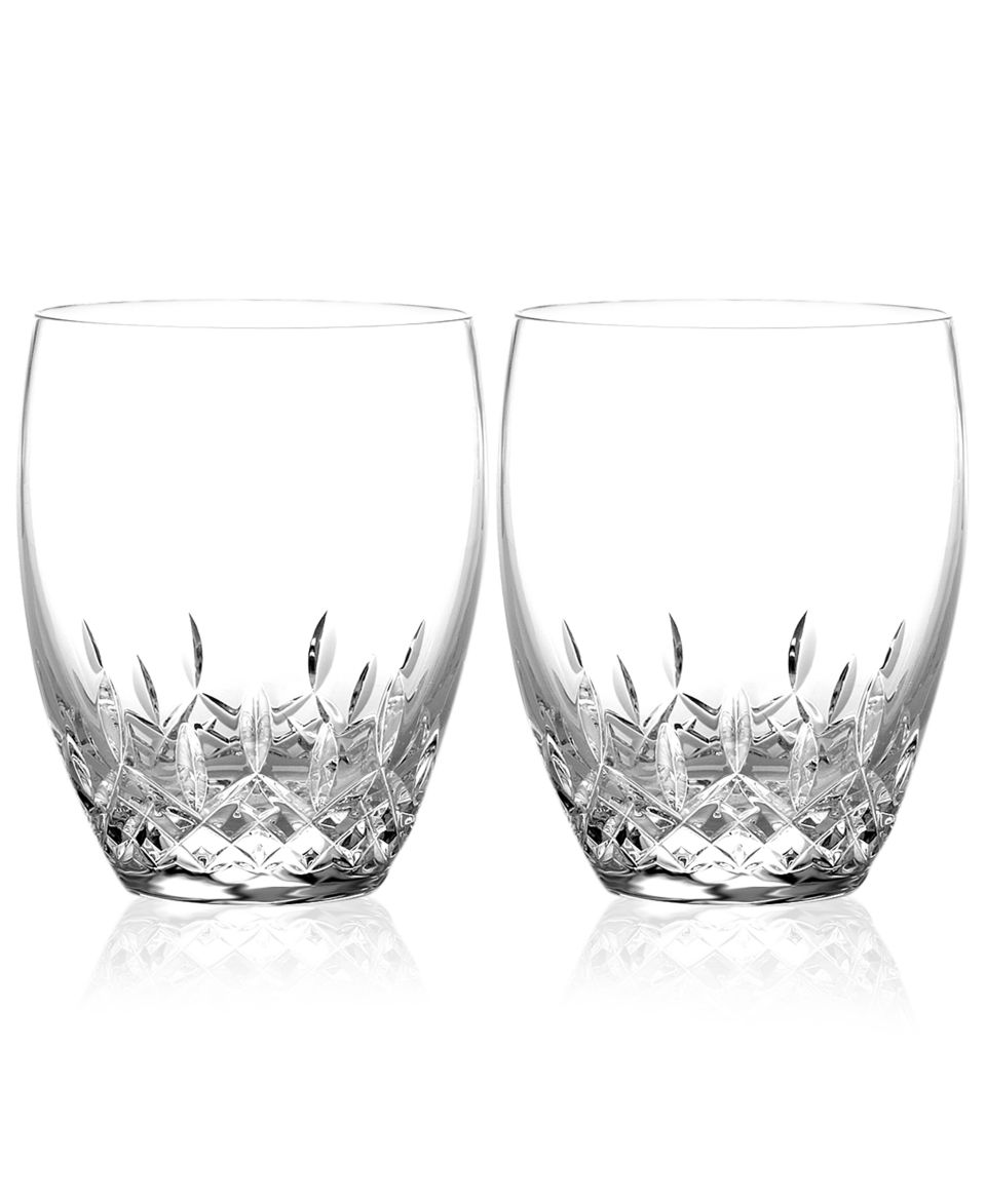 Waterford Drinkware, Set of 2 Lismore Essence Double Old Fashioned