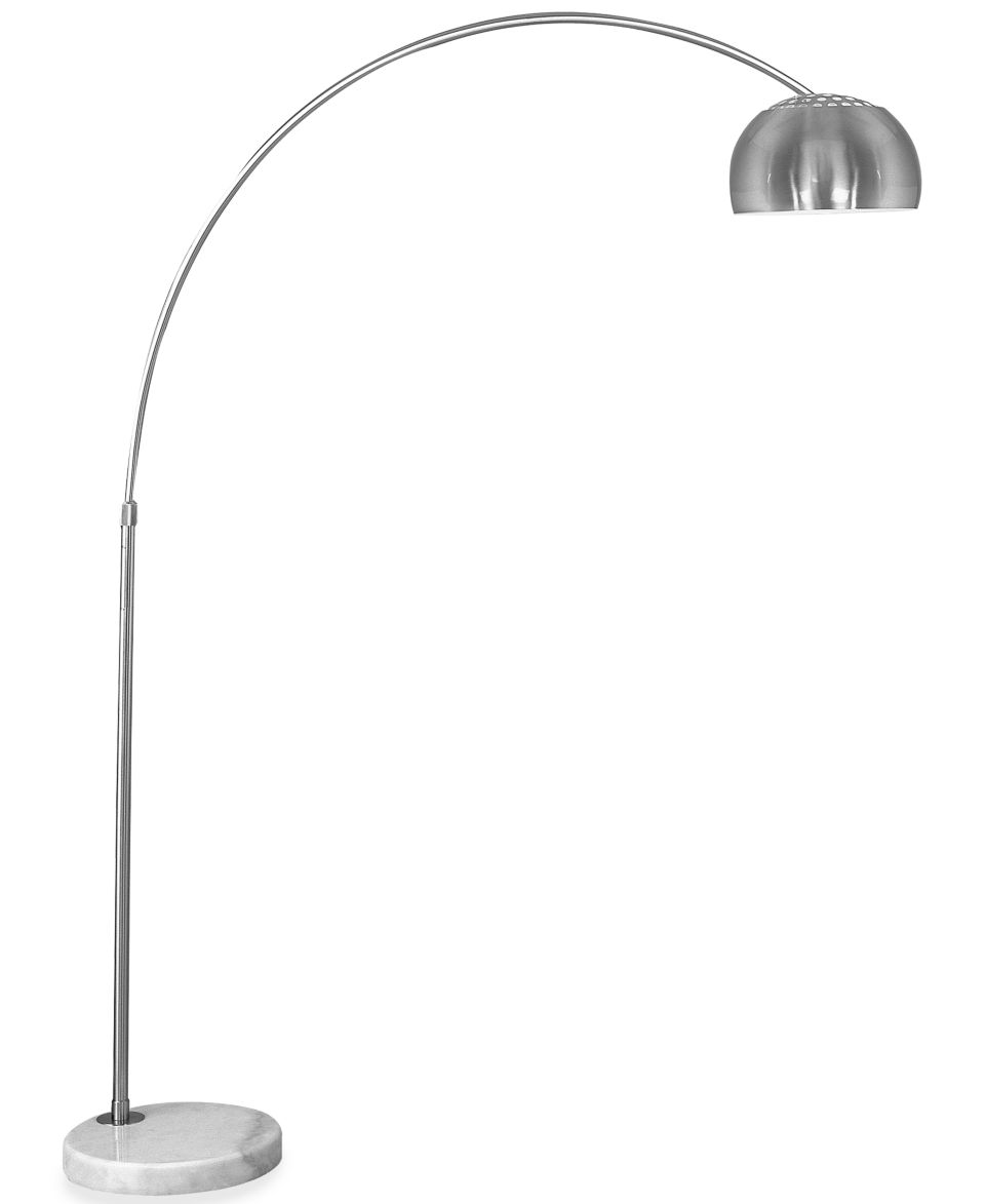 Pacific Coast Floor Lamp, Brushed Steel Arc   Lighting & Lamps   for