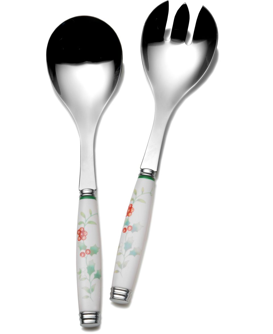 Pfaltzgraff Flatware, Winterberry 2 Piece Salad Serving Set