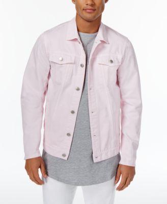pink trucker jacket men