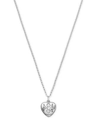 gucci womens silver necklace