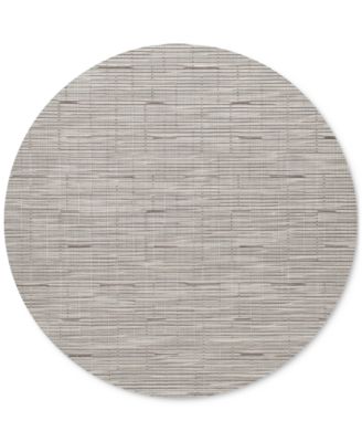 Круглая салфетка Chilewich Bamboo 15 дюймов белого цвета