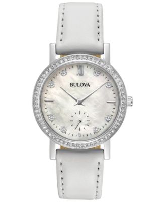 bulova white watch