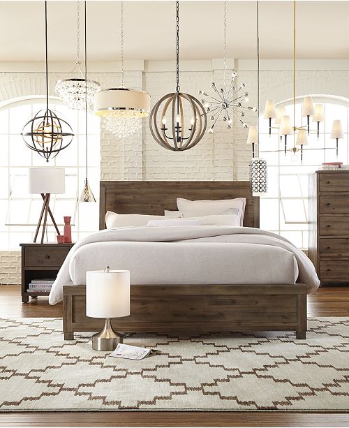 Furniture Canyon Platform Bedroom Furniture 3 Piece Bedroom Set Created For Macy S Queen Bed Chest And Nightstand Reviews Furniture Macy S