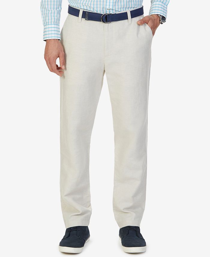 Nautica Men's Classic-Fit Linen Cotton Pants & Reviews - Pants - Men ...