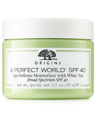 origins age defense moisturizer with white tea
