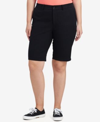 lauren ralph lauren twill stretch bermuda shorts