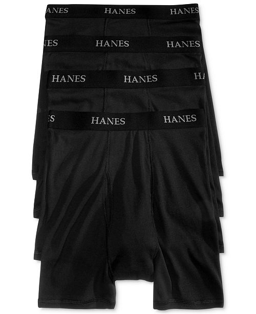 Hanes Platinum Men S Underwear Boxer Brief 4 Pack Reviews Underwear Socks Men Macy S