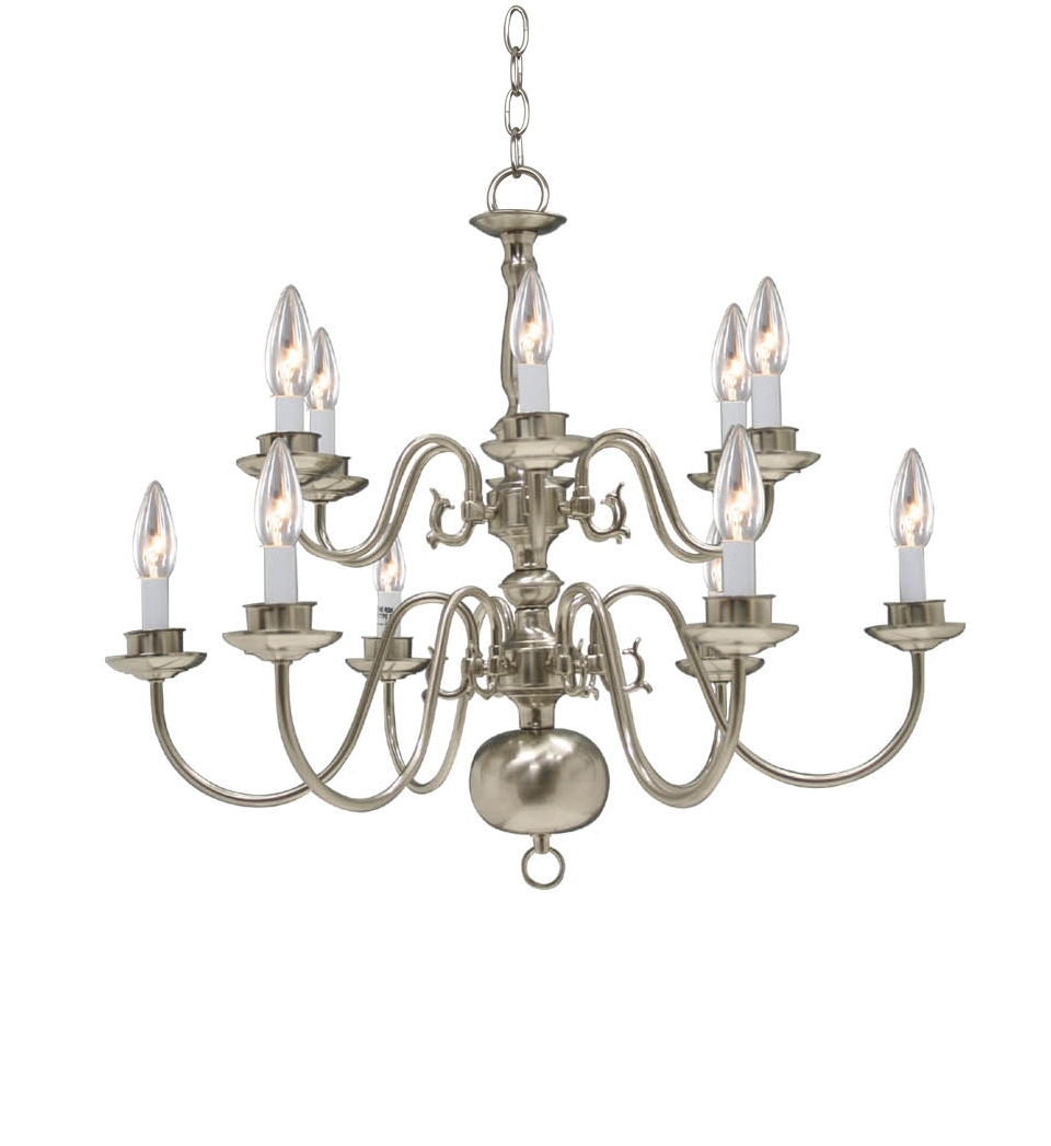 Pacific Coast Chandelier, Williamsburg 12 Light 2 Tier