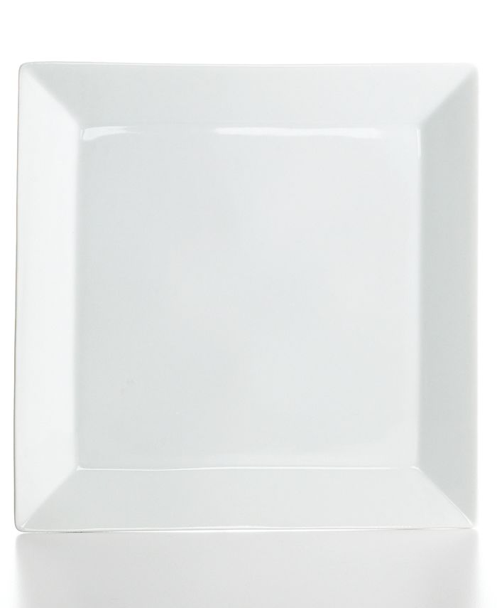 The Cellar Whiteware Square Salad Plate, Created for Macy's & Reviews Dinnerware Dining Macy's