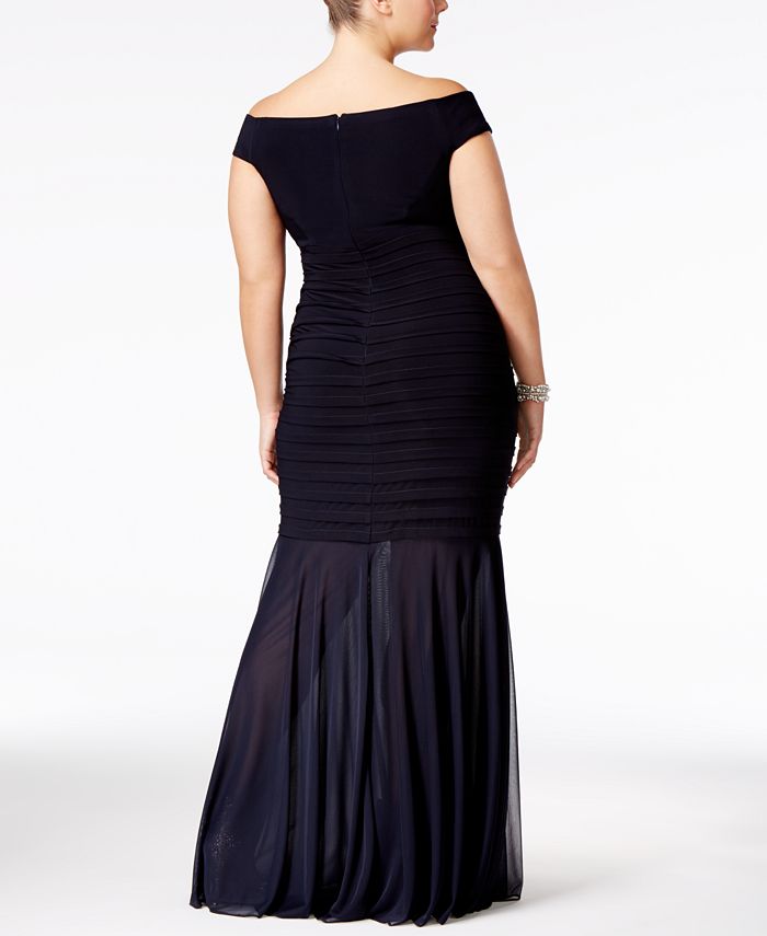 xscape plus size gown