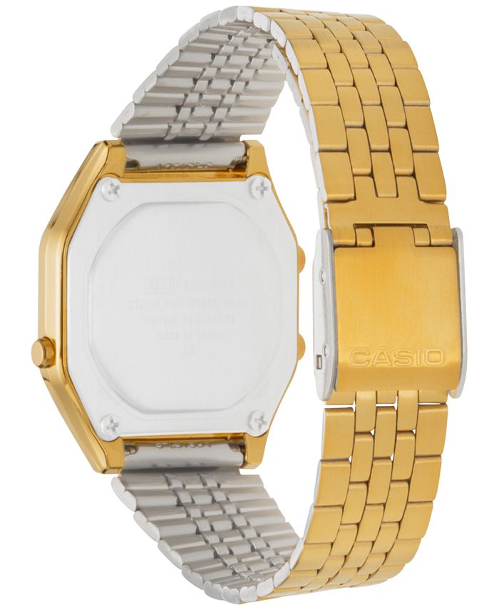 casio gold tone digital watch
