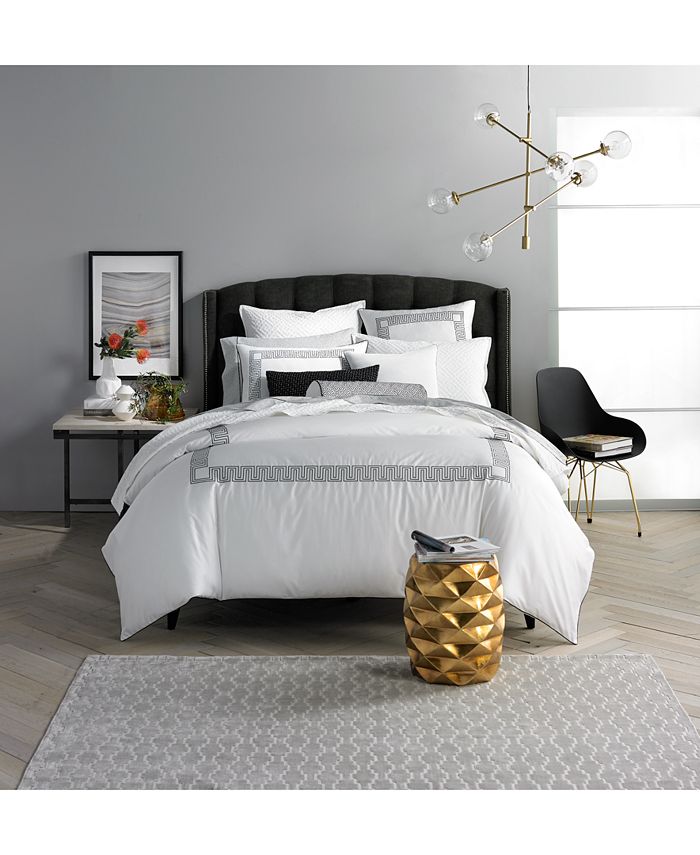 Hotel Collection Greek Key Cotton Duvet Cover, Twin, Created for Macy's & Reviews Home Macy's