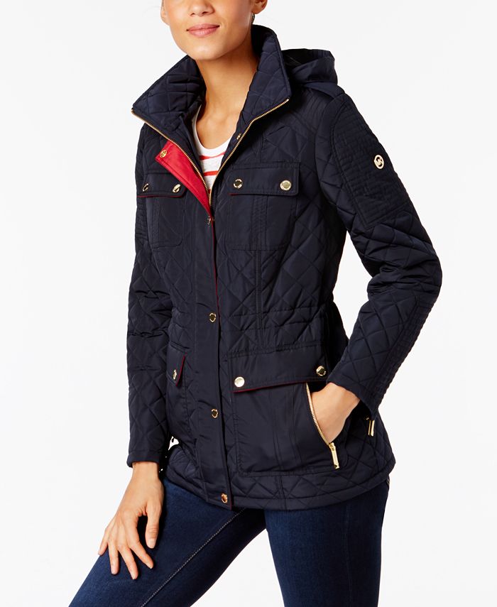 Michael Kors Quilted WaterResistant Anorak & Reviews Coats Women