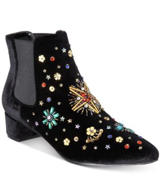 betsey johnson sparkle boots