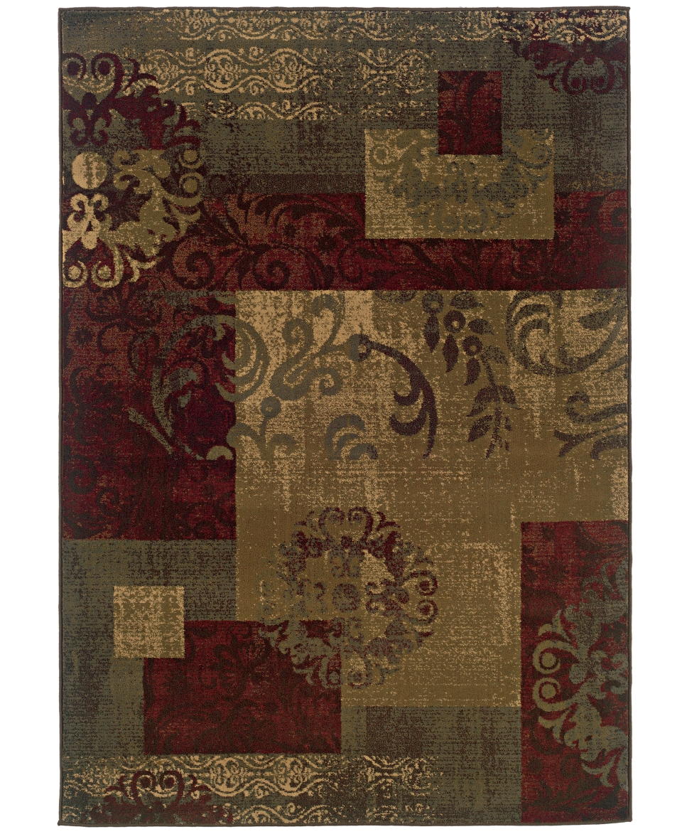 MANUFACTURERS CLOSEOUT Sphinx Area Rug, Tribecca 85T Green 5 x 76