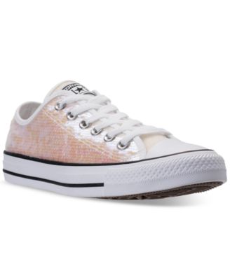 women's converse chuck taylor ox sequin casual shoes