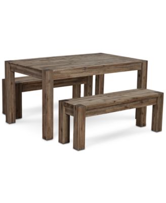 dining table with 2 benches