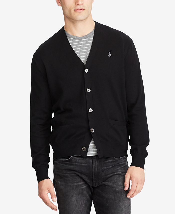 Polo Ralph Lauren Men's RegularFit VNeck Cardigan & Reviews Sweaters Men Macy's