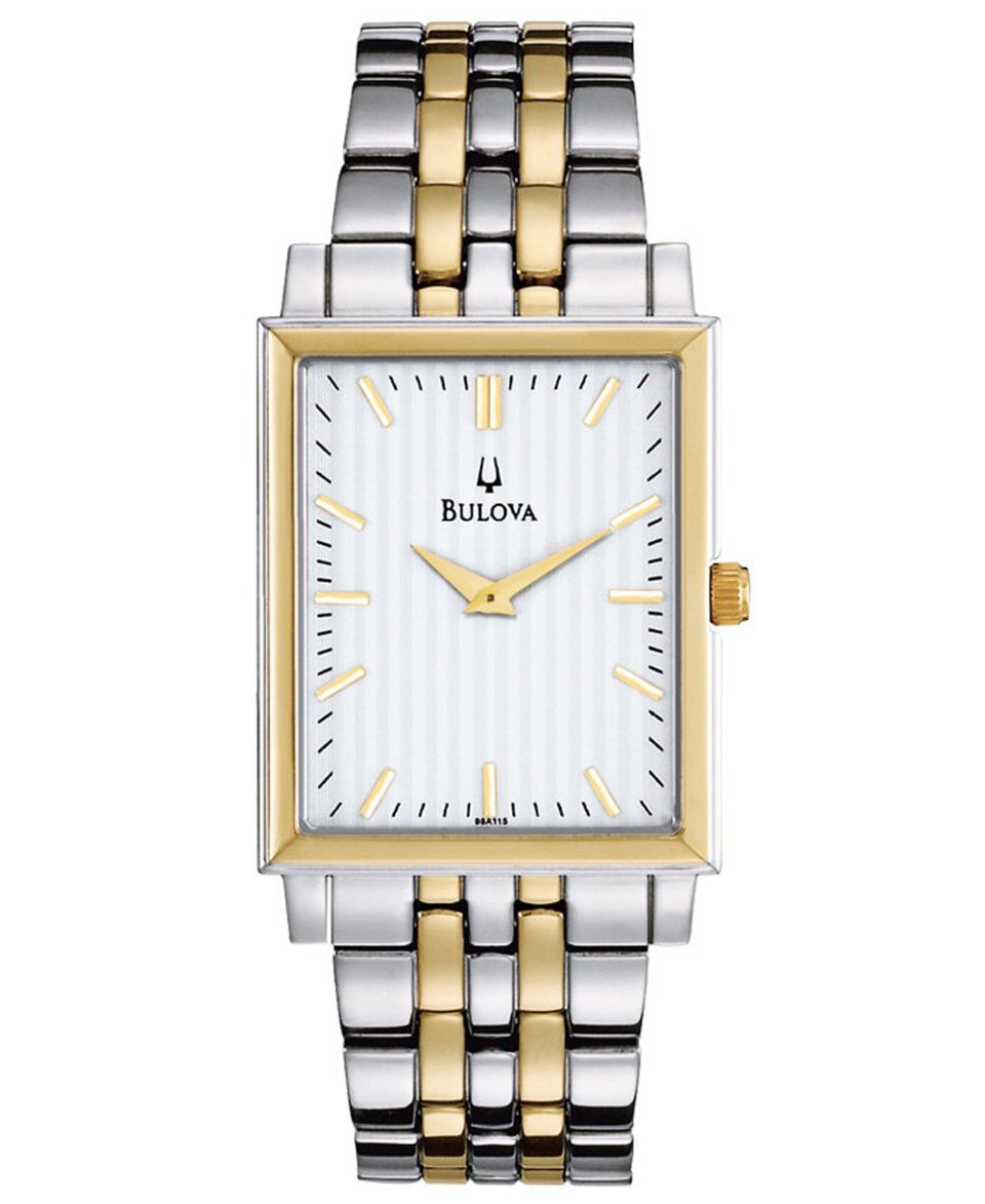 Bulova Mens Two Tone Stainless Steel Bracelet Watch 29mm 98A115   Watches   Jewelry & Watches
