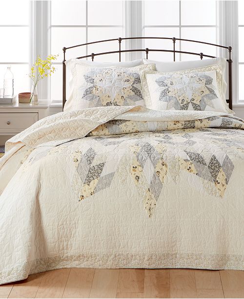 Martha Stewart Collection Closeout Starburst Twin Bedspread Created For Macy S Reviews Quilts Bedspreads Bed Bath Macy S