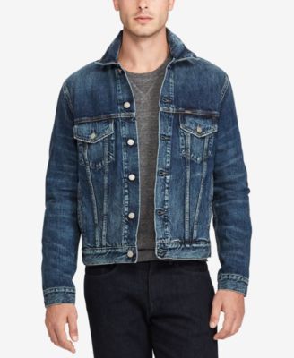jean jacket with polo shirt