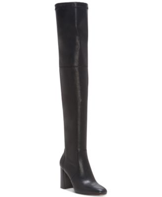 macy's black thigh high boots