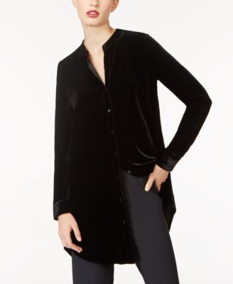 eileen fisher velvet tunic top