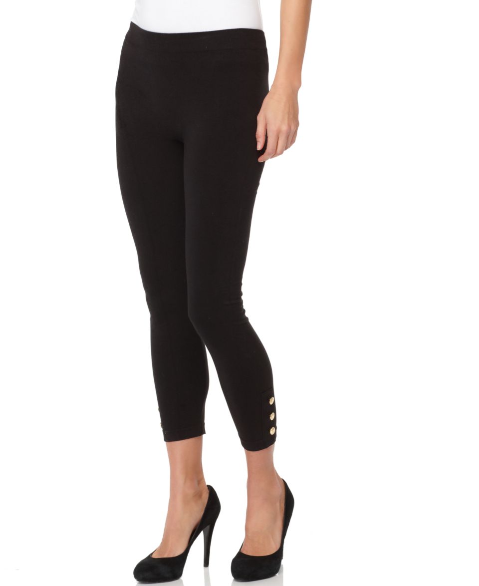 Lauren by Ralph Lauren Leggings, Cotton with Buttons