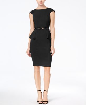 peplum sheath dress