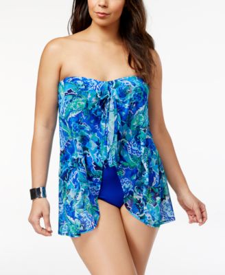 strapless swimsuits plus size
