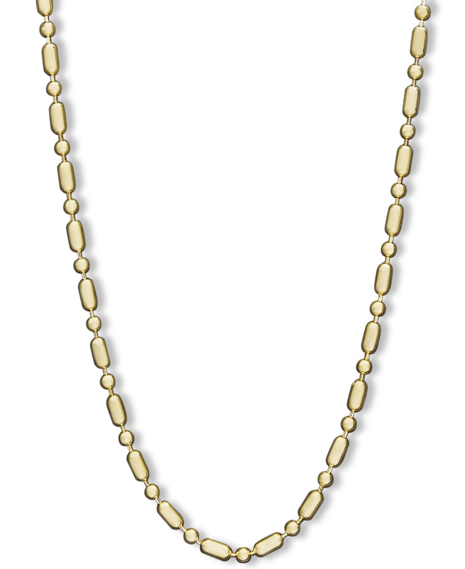 14k Gold Necklace, 20 Dot Dash Chain   Necklaces   Jewelry & Watches