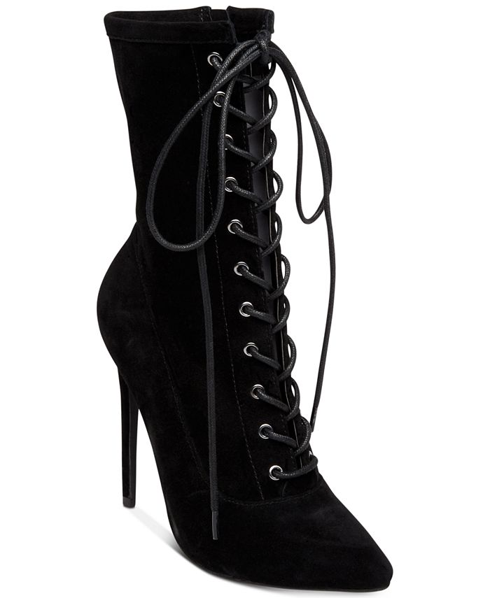 Steve madden fuego lace up booties outlet