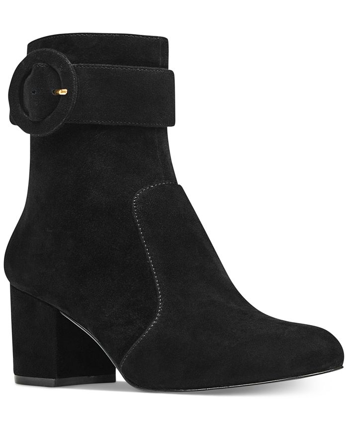 nine west booties block heel